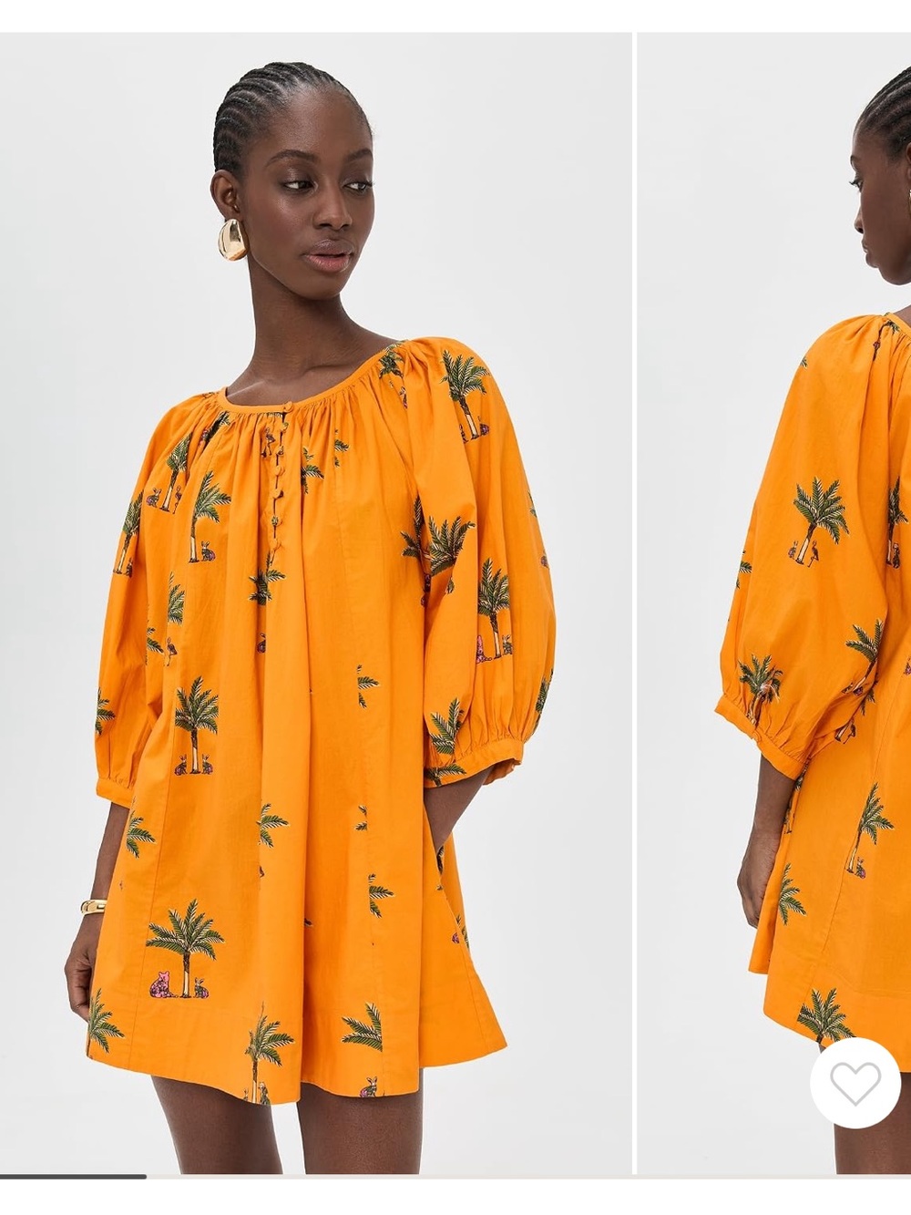 Coniglio Palm Beach Shirred half placket mini dress